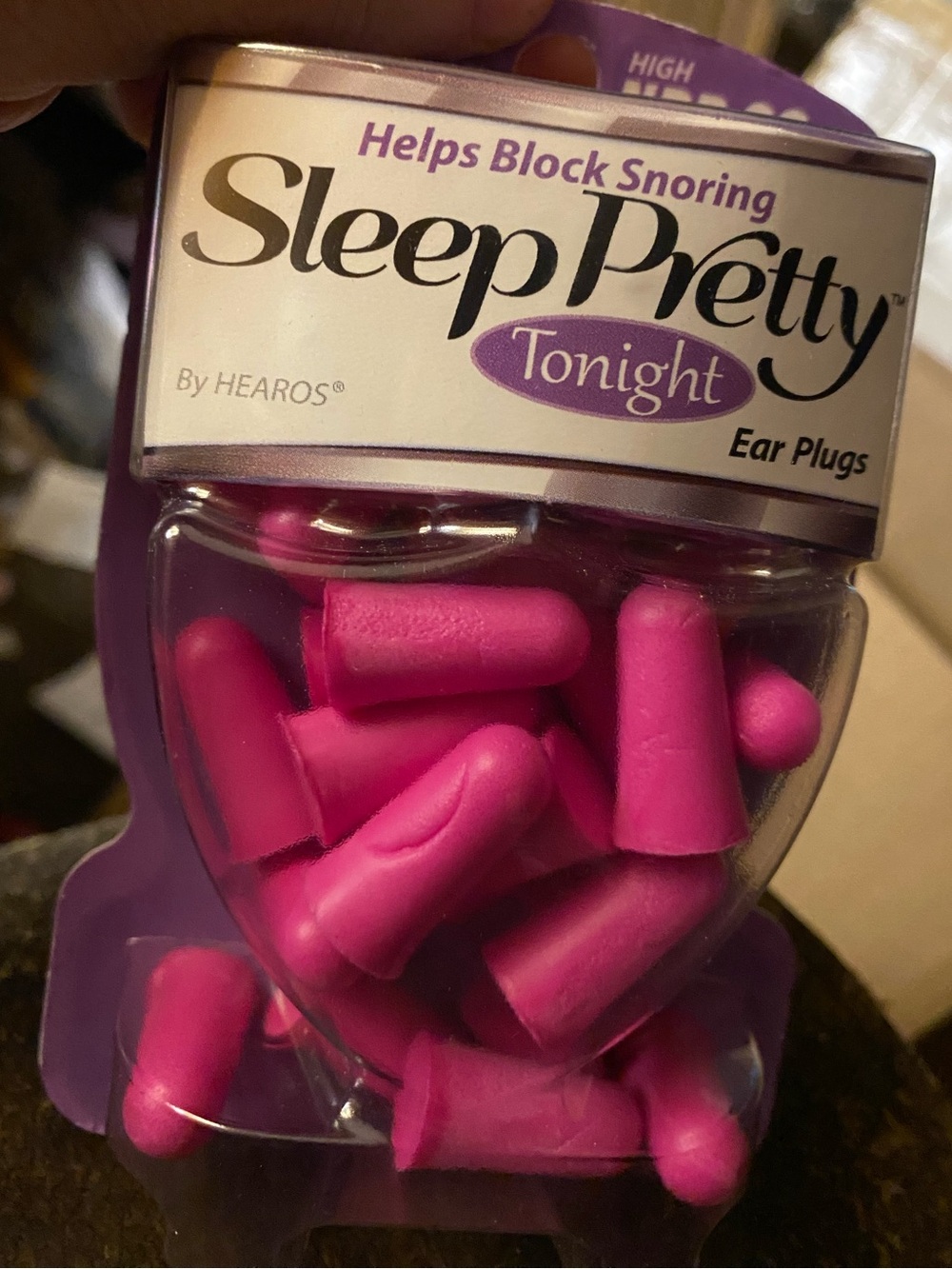 Sleep Pretty Tonight Pink Ear Plugs by Hearos - Soft Foam Noise Reduction